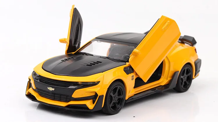 Мини-модели авто, 1:32 Масштаб, Chevrolet Camaro, сплав, автомобильные игрушки для детей, литье под давлением, игрушечный автомобиль, оттягивающийся звуковой светильник