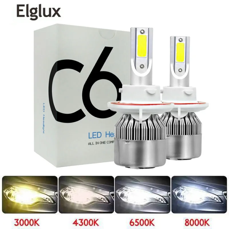 

H4 H7 H11 H1 H3 9005 9006 COB Car LED Headlight Bulbs Hi-Lo Beam 72W 8000LM 6000K Auto Headlamp Fog Light Bulb DC12v 24v