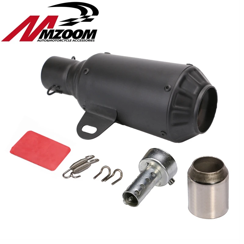 Mzoom Titanium Нержавеющая сталь 51 мм мотоциклетные слипоны GP выхлопной трубы Системы
