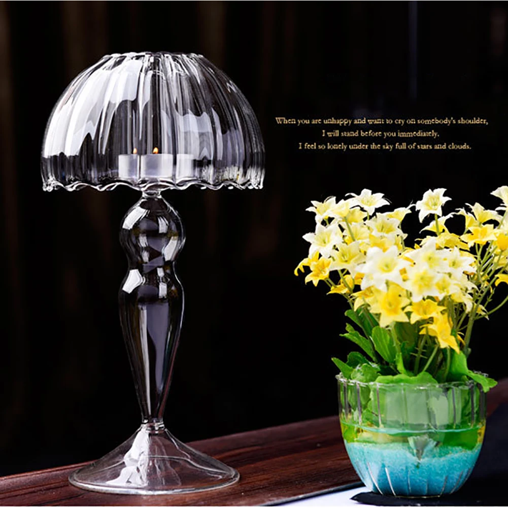 1 шт. хрустальные подсвечники в античном стиле стеклянный металлический винтажный чайный светильник подсвечник настольная лампа стильный подсвечник