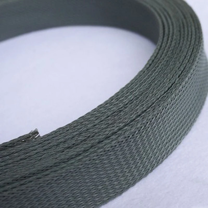 1-10 метров кабельные рукава серая змеиная сетка проволока защита нейлоновая плотная ПЭТ расширяемая изоляционная обшивка плетеные рукава