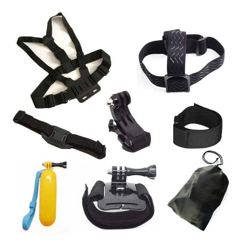

Action Camera Accessories Chest Head Strap Monopod Floating Hand Grip Bobber Mount for Gopro Hero 5 4 3 Xiaomi Yi SJ4000 EKEN H9