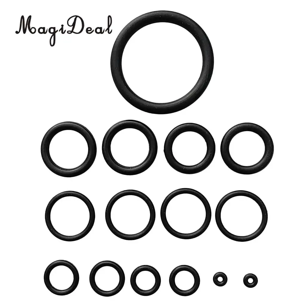 

MagiDeal 15Pcs/Set Technical Scuba Diving Dive BCD Tank Power Inflator Buoyancy Repair O-Ring Kit