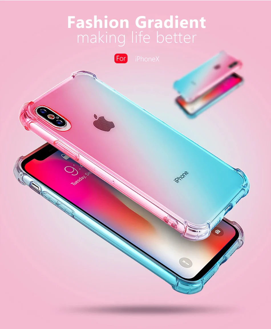 !ACCEZZ Luxury New 3D Ultra-Thin Protective Back Cover Capa For iphone XSXS MAXXR Colorful Soft Phone Shell Fundas Coque Cases (2)