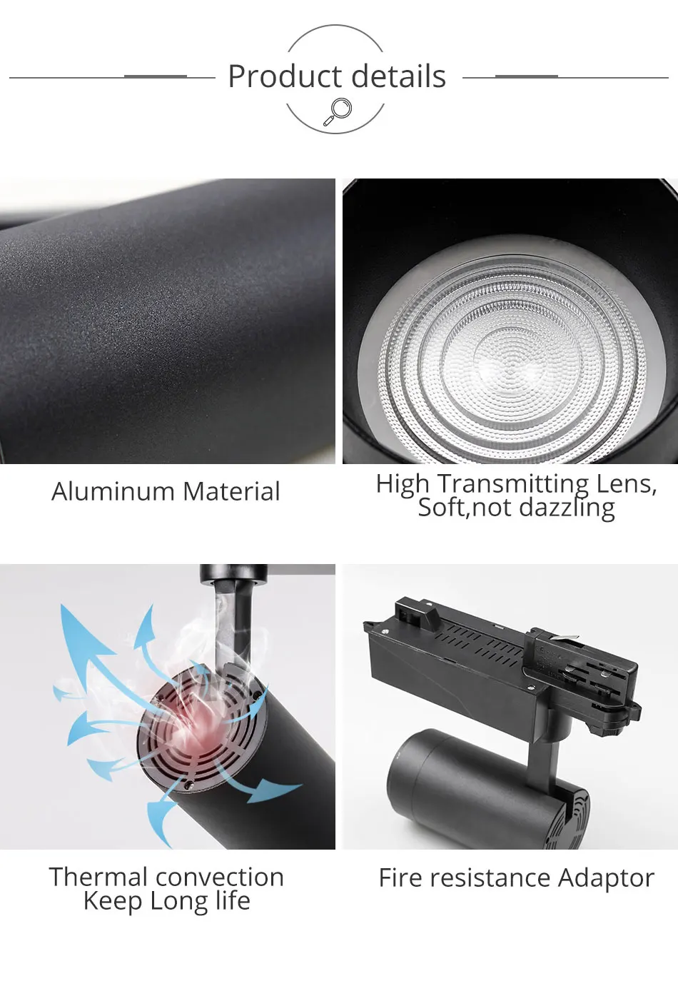 20W Zoomable Track Light 2.4G RF Wireless Control Track Rail Spotlight Lighting System Brightness CCT Dimmable Color Changeable (15)