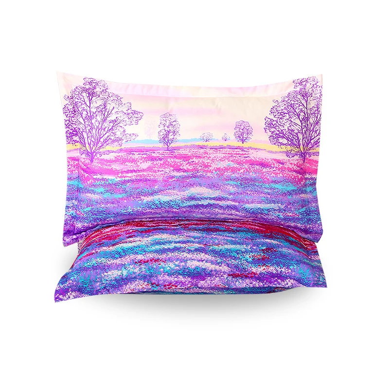 2 Pieces 74x48 CM Floral Decorative Pillow Cases Comfortable Brushed