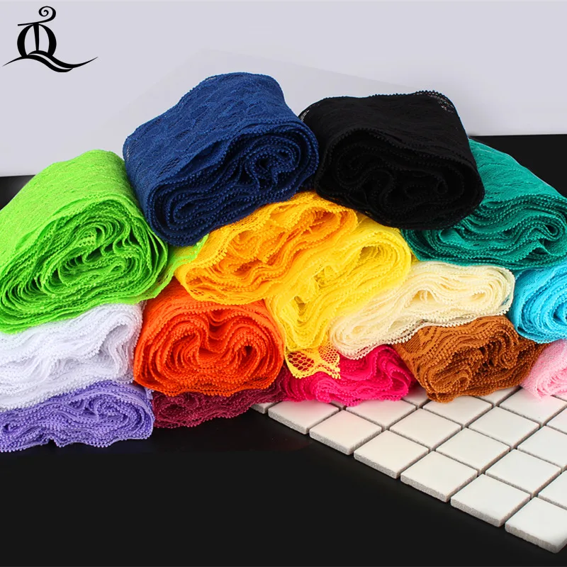 

1yard mix color Garment accessories exquisite color lace quality fabric lace with elastic lace wide 8cm Elastic lace,ribbon