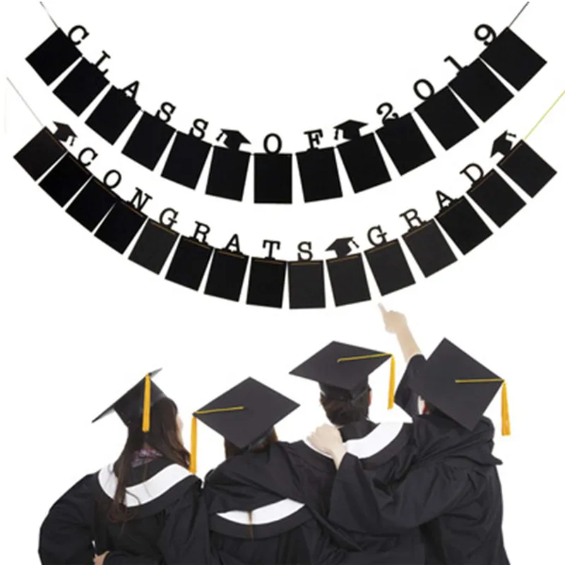 

Graduation photo wall pull flag grade graduation photo with the school graduation photo layout decoration supplies