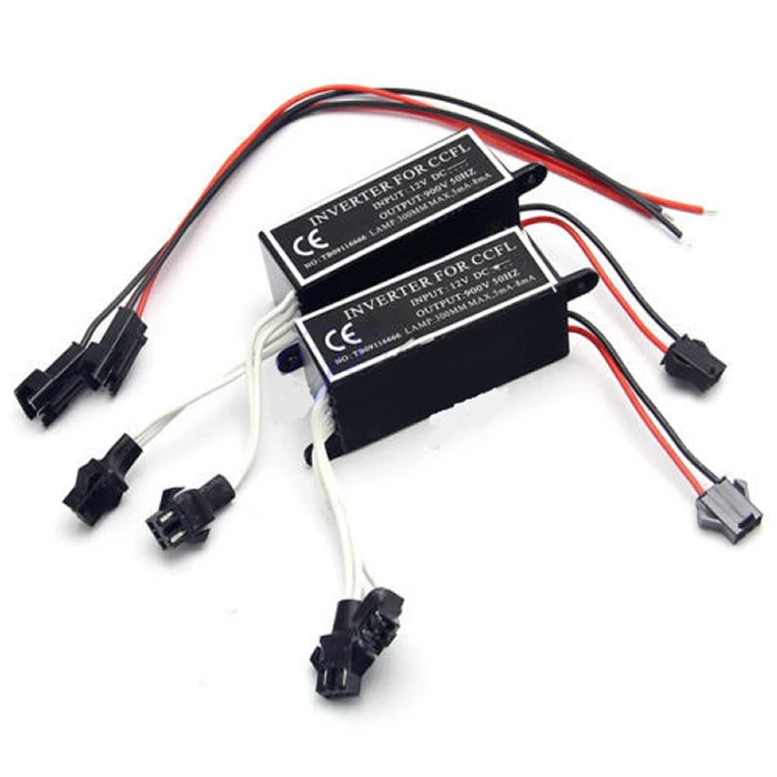 

Professional 1pcs CCFL Inverter for Angel Eyes Light Halo Ring Spare Ballast Case 12V Black High Quality For BMW Drop Shipping