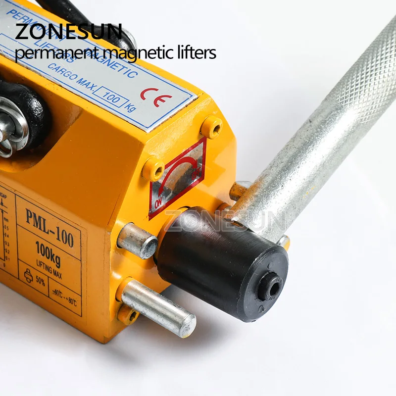 ZONESUN 0 1 T (100 кг) стальной листовой кран подъемник металлический материал