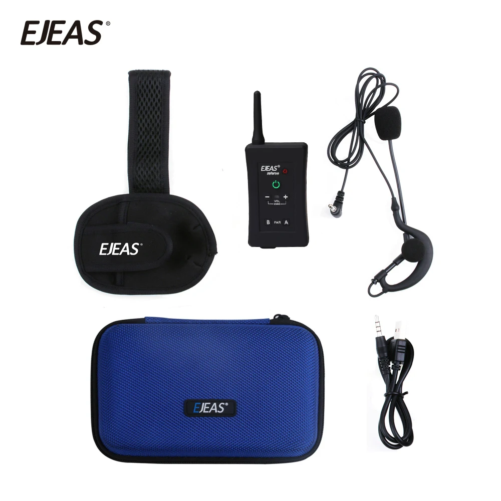 

EJEAS FBIM Wireless Full Duplex Football Referee Intercom Headset 1200M Bluetooth Referee Interphone Communicator Intercom