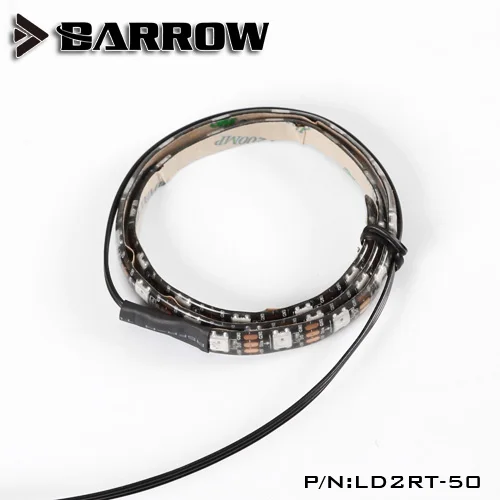 Barrow v2 LD2RT-50/100 12V многоцветные световые полосы, встроенные в шасси, самоклеящиеся мягкие, водонепроницаемые, обрезка длины