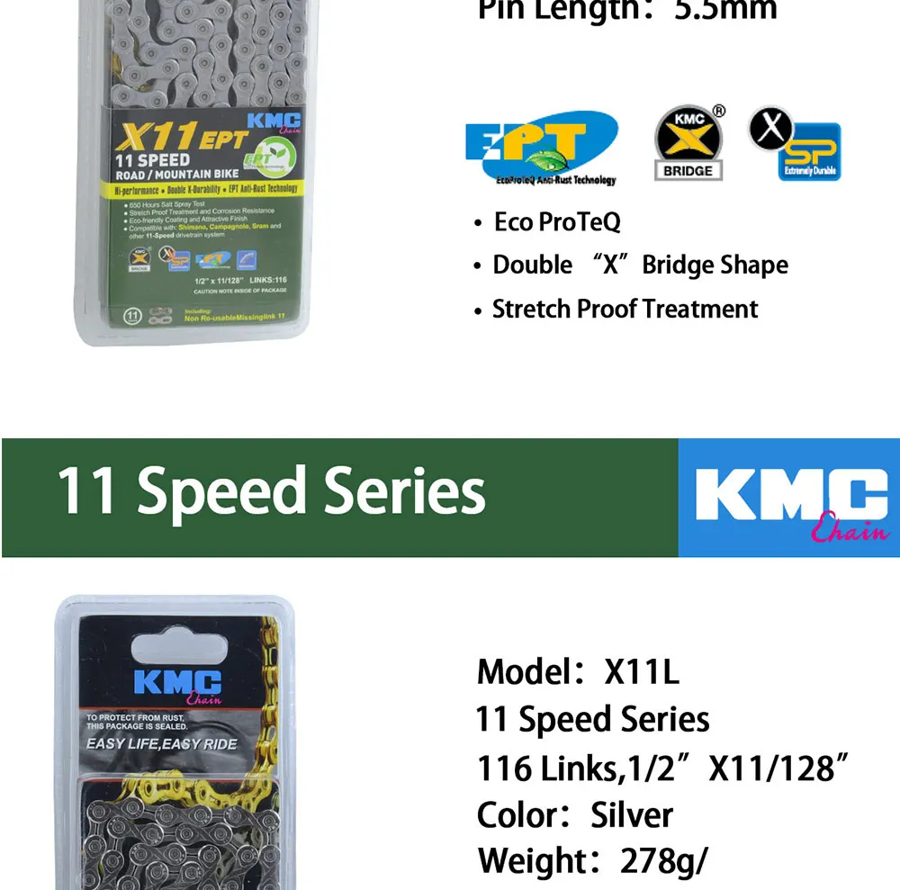 Sale KMC X11 X10 Bicycle Chain 9S 10S 11S Bicycle Chain 116L With Original box and Magic Button for Mountain/Rod Bike Bicycle Parts 19 Sale KMC X11 X10 Bicycle Chain 9S 10S 11S Bicycle Chain 116L With Original box and Magic Button for Mountain/Rod Bike Bicycle Parts 19