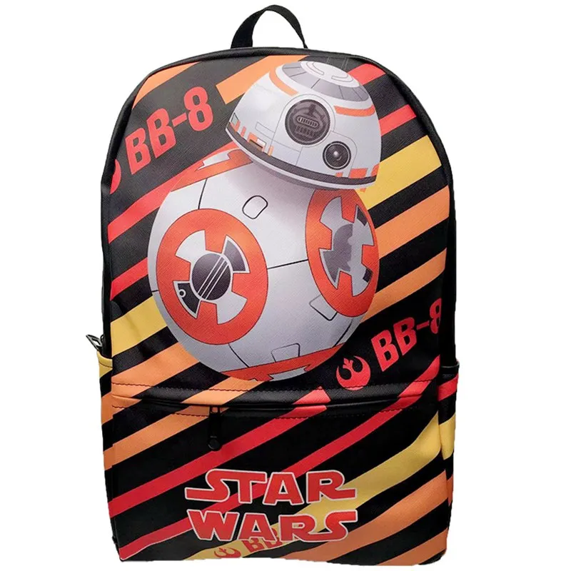 

17'' BB8 Backpack School Bags Cosplay R2D2 Bags Unisex Leather PU Laptop Shoulder Travel Bags Teenager Bags Gift