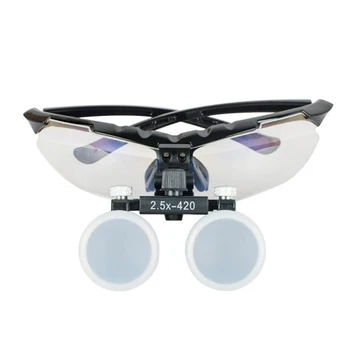 

High-end Luxury New Dentist Black Dental Surgical Medical Binocular Loupes 2.5X 420mm Optical Glass Loupe