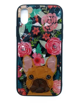 

Stand case Embossed Dog Flowers for Samsung Galaxy J6 Plus