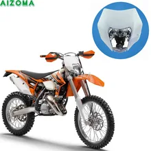 Supermoto Motocicleta Universal Farol Carenagem Enduro MX Máscara Farol 12 v 35 w Para KTM EXC 125/200/ 250/300/350/450/500/530