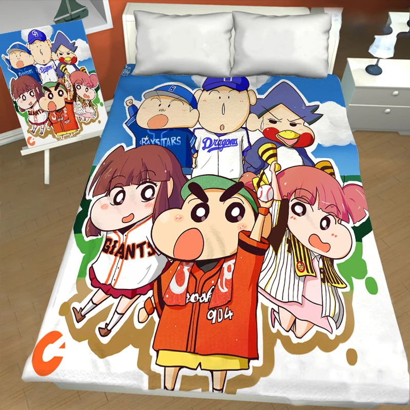 1 шт. простыня Crayon Shin-chan аниме простыня с печатным рисунком украшение для детской спальни простыни, постельное белье(без наволочки