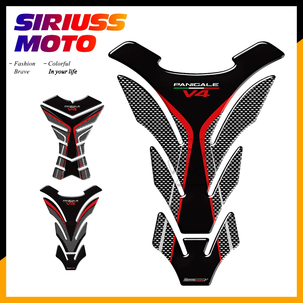 

3D Resin Motorcycle Tank Pad Protector Case for Ducati Panigale V4 S R Speciale Decals