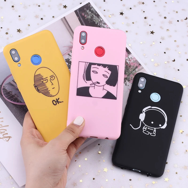 

For Samsung S8 S9 S10 S10e Plus Note 8 9 10 A7 A8 Memes Comics Relief Girl Candy Silicone Phone Case Cover Capa Fundas Coque