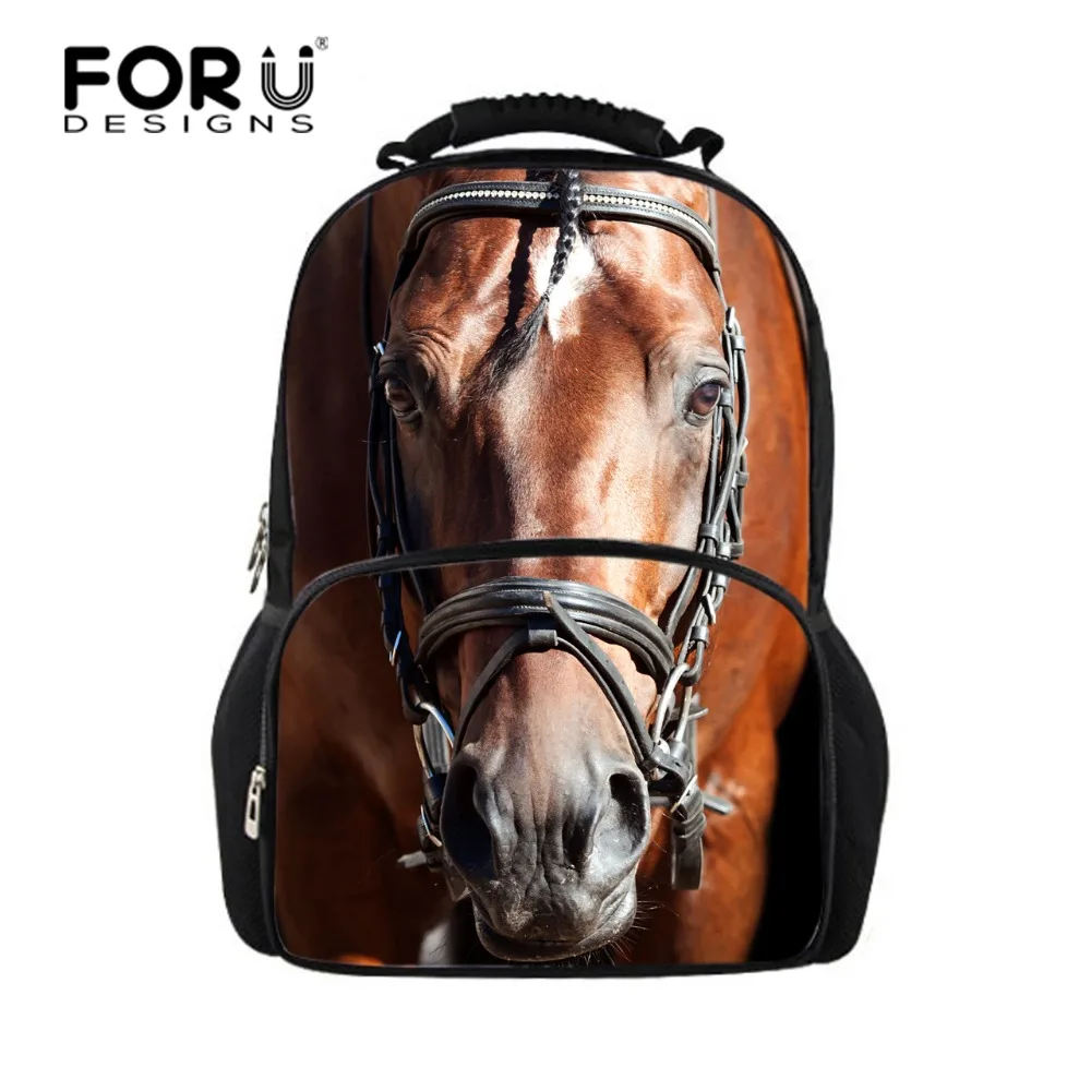 Foruigns/крутой Детский рюкзак с объемным животным мужской Crazy Horse сумка для школьниц