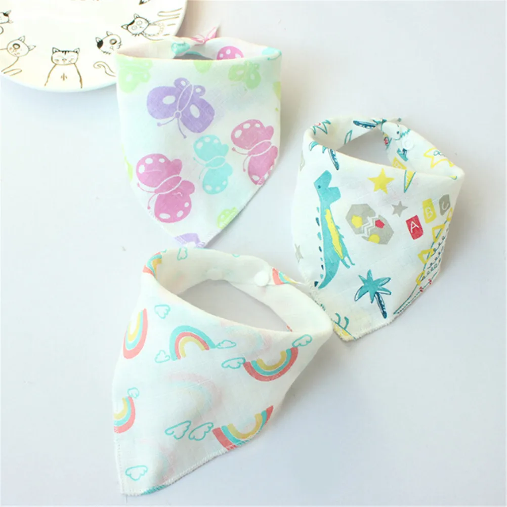 Stuff Baby Cloth Summer Baby Bibs Accessories Boys Girls Babador Feeding Burp Cloth Cartoon Print Babe Bandana Bibs Cotton Baby