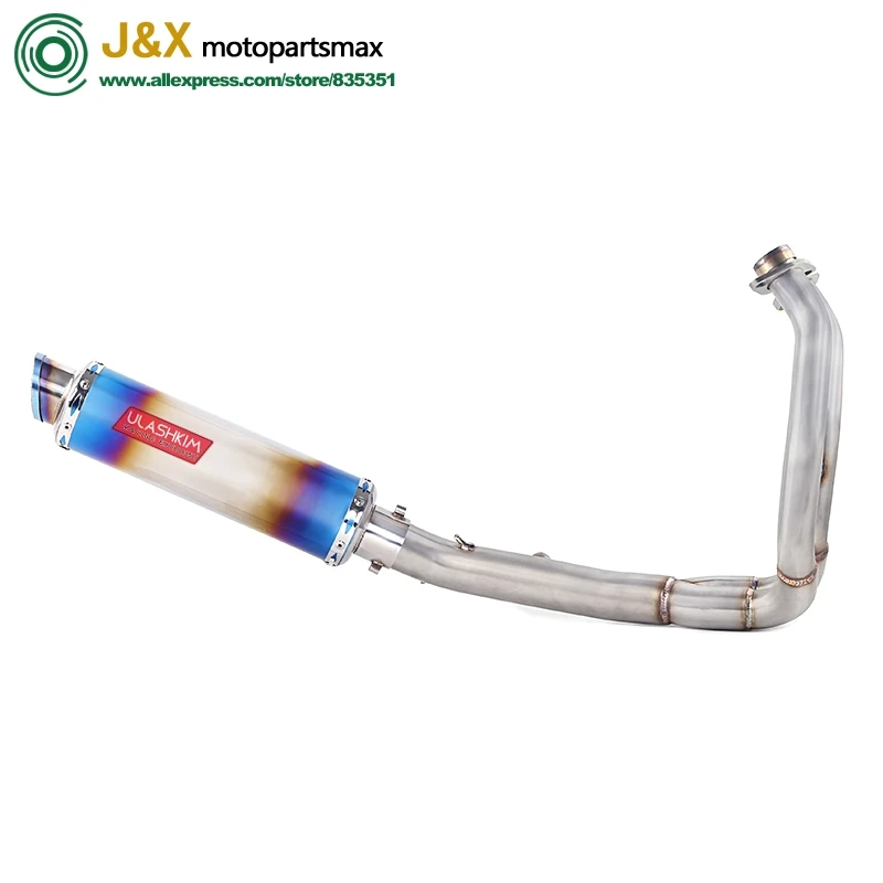 

Full System Slip On For kawasaki ER6N ER6F NINJA650R 2012-2016 Ninja650 Z650 Motorcycle Full Exhaust Muffler Middle Link Pipe