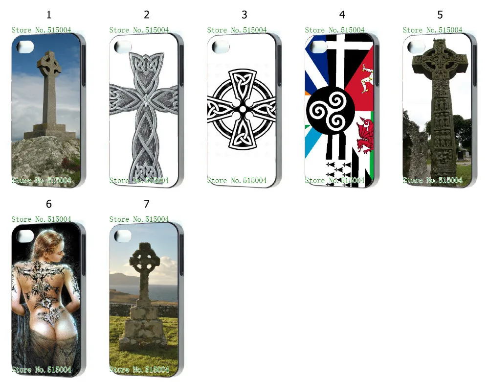 Hot 7pcs/lots wholesale Celtic Christian Cross Ireland