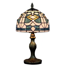 Tiffany в викторианском стиле стеклянные настольные лампы цоколь светильник море Стиль Украшения в спальню E14 110 V-240 V