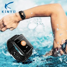 Новые спортивные Смарт-фитнес группа красочные Экран IP67 Водонепроницаемый вибрации браслет монитор сердечного ритма будильник Smartband для Для мужчин