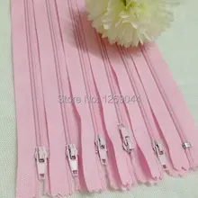 20 unids cremalleras Tailor herramientas de costura Craft 9 pulgadas rosa color de Nylon de la bobina
