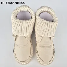 HUIFENGAZURRCS/сапоги ручной работы в стиле ретро mori girl; художественная обувь из натуральной кожи; теплые Удобные полусапожки caddice; 3 цвета