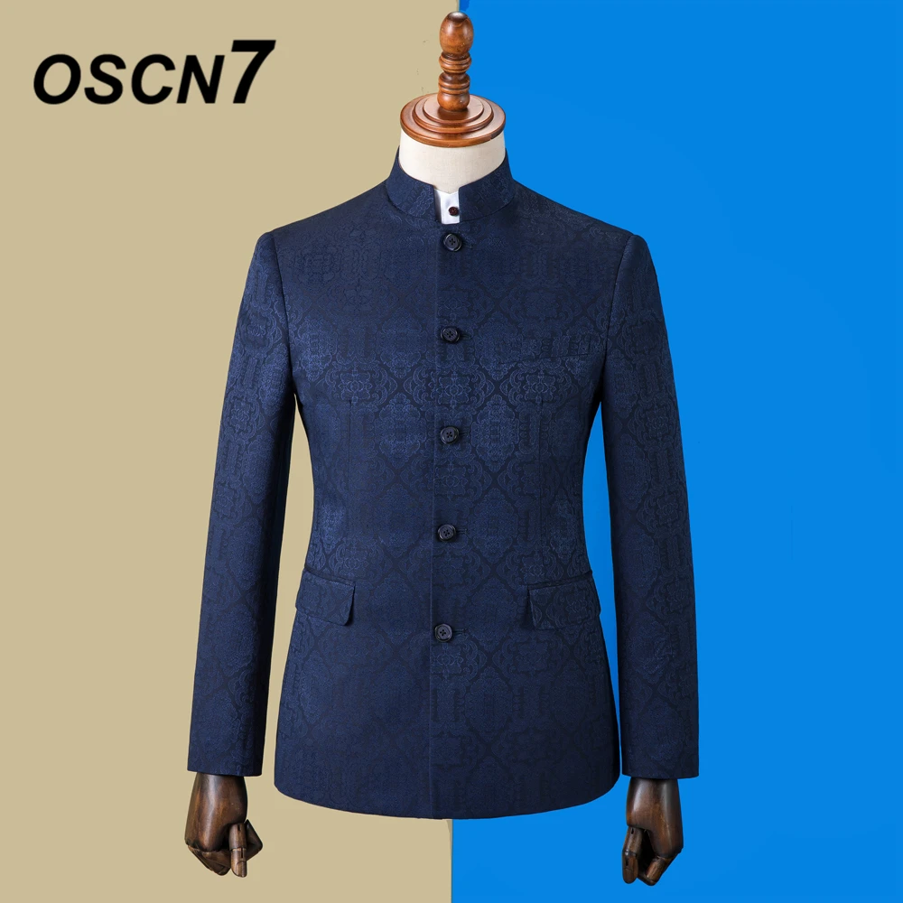 OSCN7 2019 костюмы под заказ мужские приталенные для свадебной вечеринки мужчин s на