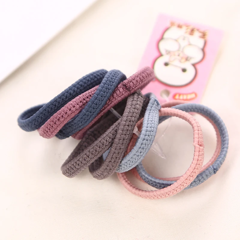 

AIKELINA 50PCS/Lot Hot Sale 3CM Children's Girls Colorful Elastic Hair Band Lovely Kids Children Hair Ropes Hair Accessories