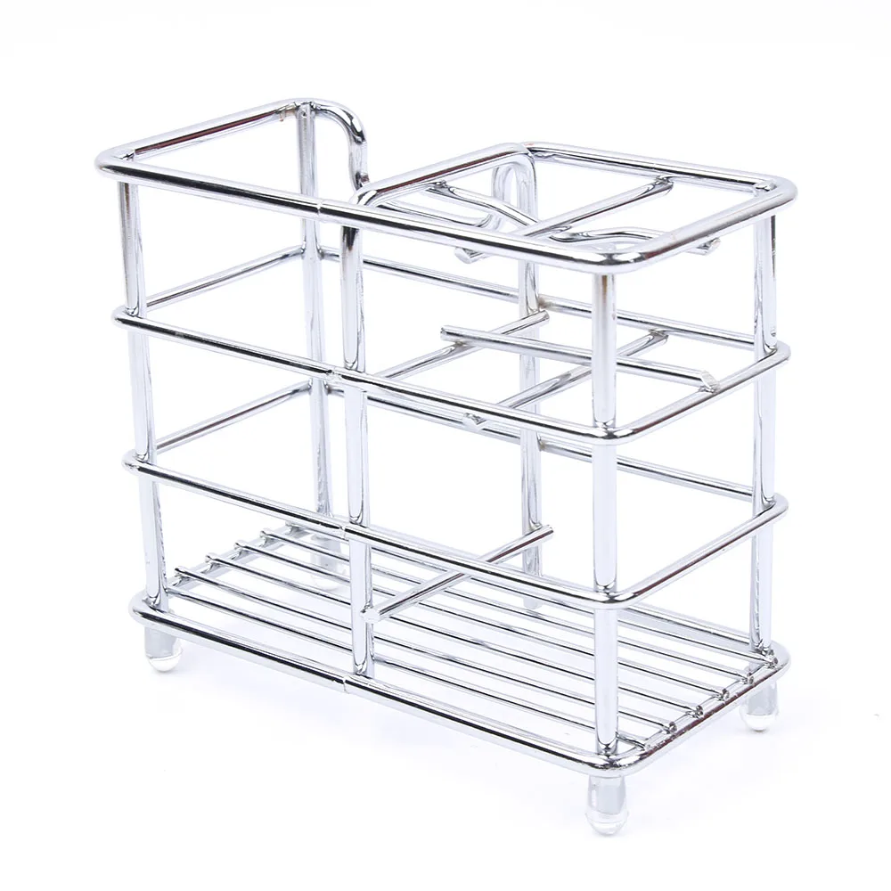 

1Pc Stainless Steel Toothbrush Holder Toothpaste Razor Stand Bathroom Organizer