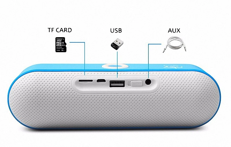 BDF портативный динамик NBY-18 беспроводной стерео 3D объемный музыкальный плеер громкий динамик s TF AUX USB микрофон мини динамик Bluetooth динамик