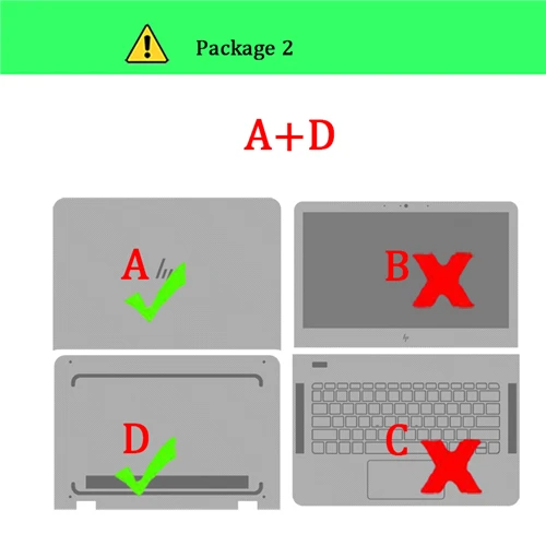 Тетрадь Защитная пленка для hp ENVY 17 13-D023TU 13-AB028TU 13-AD023TU 13-AH0006TU 6-1016TX X360 13-AG0007AU ноутбук Стикеры - Цвет: Package-2    A D