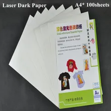 A4*100 шт) лазерная бумага для переноса тепла и светильник Textil железо на бумаге термопечать Papel передачи TWL-300