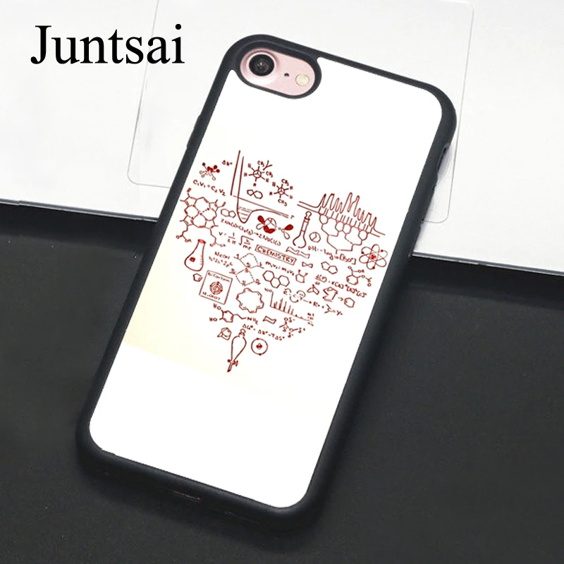 

Juntsai Chemistry Science Phone Case For Apple iPhone 8 7 Plus 6 6s 5 5s SE Hard PC+TPU Cases Back Cover Capa For iPhone X