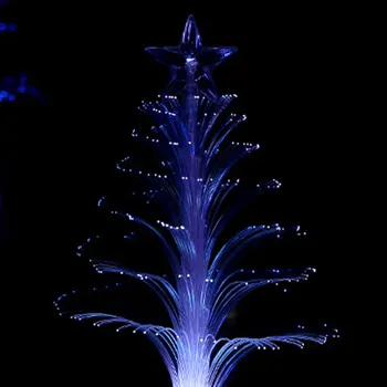 

Colorful Christmas Tree Hot Merry LED Fiber Optic Nightlight Decoration Mini Christmas Xmas Tree Home Table Party Decor
