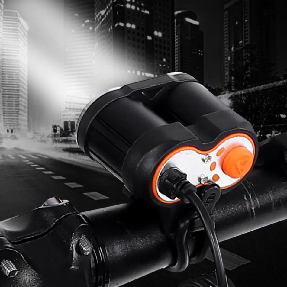 Clearance Waterproof Road Bike Light LED Front Bicycle Headlight 2000Lm Safety Night Cycling Lamp+Rechargeable Battery Pack+Charger 6