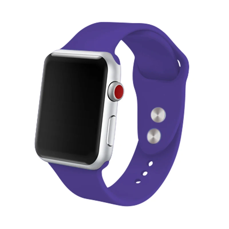 Ремешок для Apple Watch Band 4 3 Iwatch Band 42 мм 38 мм 44 мм 40 мм силиконовый ремешок для часов оранжевые браслеты для девочек и женщин