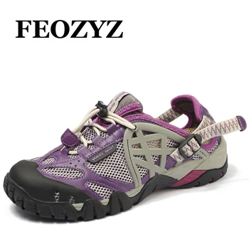 

FEOZYZ 2017 New Water Shoes For Women Breathable Summer Outdoor Shoes Beach Sandals Shoes Fishing Shoes Sneakers