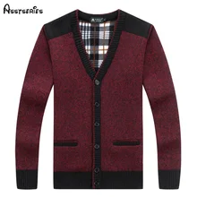Модные брендовые мужские свитера Осень Зима теплые кашемировые кардиганы мужские повседневные трикотажные D78