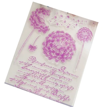

Dandelion Transparent Clear Silicone Stamp DIY Scrapbooking Photo Album Decor