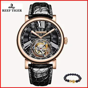 

Relogio Masculino Reef Tiger Brand Casual Watches Men Sports Waterproof Tourbillon Automatic Mechanical Watch erkek kol saati