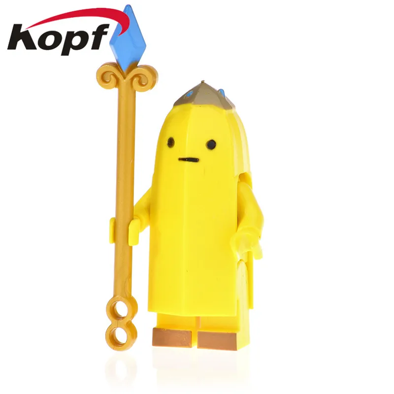 

PG1268 Single Sale Figures Collection Banana guard Action Jack Flame princess Finn Model Buliding Blocks For Children Toys Gift