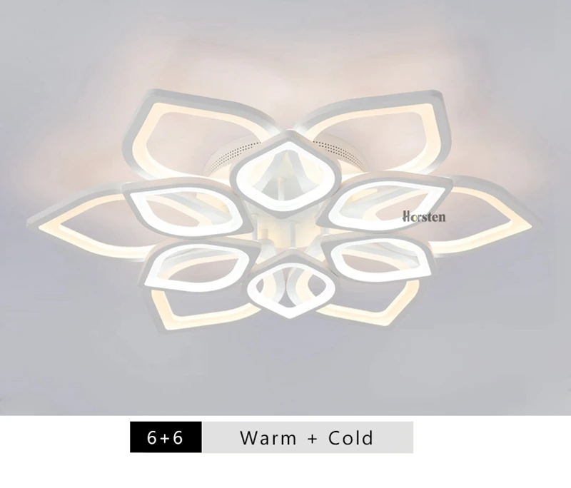 Modern White Flower High Power LED Ceiling Chandelier For Living Room Bedroom Acrylic Iron LED Chandelier Lamp 110-240V (13)