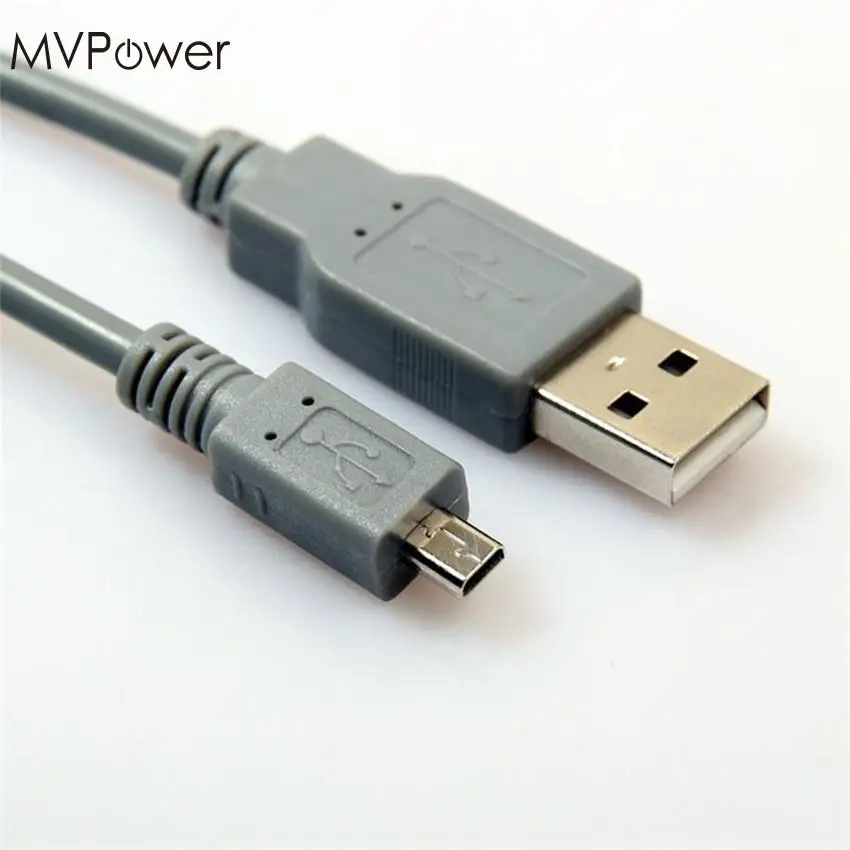 MVpower USB 8 Pin кабель синхронизации данных шнур цифровой Камера зарядный кабель для Sony A100 A200 A300 A350 A700 Универсальный серый