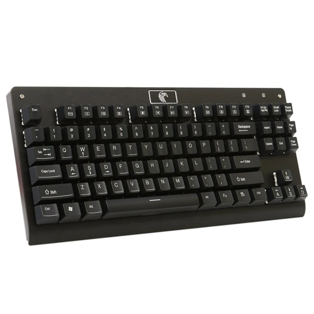 

Z-77 87 Keys Mechanical Gaming Keyboard with Blue Switches DIY Replaceable Switches - Black